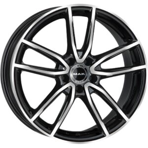 MAK Evo Black Mirror 10x21 5x112 ET52 CB66,6 (Long Bolt) R14 1020 kg F1021EVBM52WS4Y