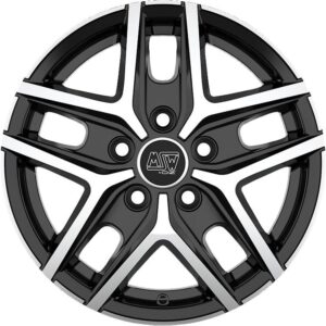 MSW 27T Gloss Black Full Polished 9,5x20 5x114.3 ET45 CB64,1 60° 850 kg W19400001T56