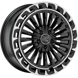 Momo Seven Matt Black polished 8,5x19 5x112 ET42 CB72,3 60° WSVE85942512E