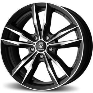 Reds Fast Matt Black polished 6,5x16 5x114.3 ET40 CB72,3 60° 620 kg WFAE65640514E