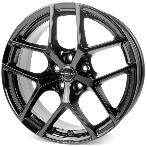 9909 Borbet Y black glossy 7,5x17 5x114.3 ET47 CB72,6 60° 650 kg 496544