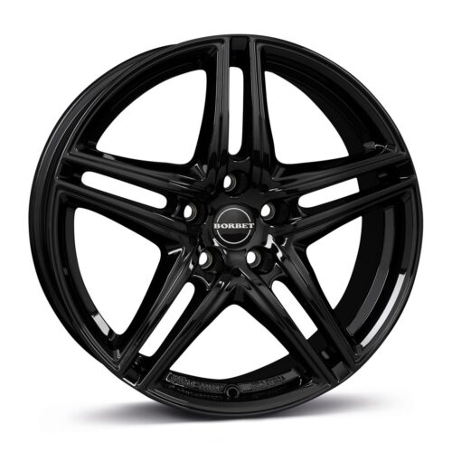 10829 Borbet XR black glossy 6,5x16 5x112 ET22 CB66,6 60° 650 kg 496758