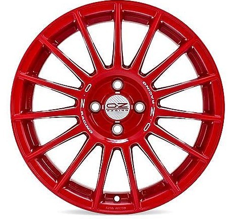 10941 OZ Racing SUPERTURISMO LM RED WHITE LETTERING 4h 7x17 4x100 ET42 CB68,0 60° 570 kg W0188020183