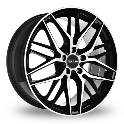 11304 Avus AF19 Black Polished 8x18 5x120 ET45 CB72,6 60° 775 kg