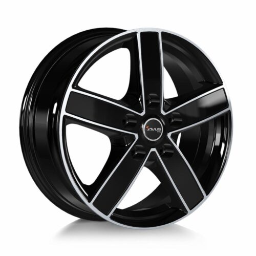 11308 Avus AC-V51 Black Polished 7x17 5x108 ET45 CB65,1 Flat 1250 kg