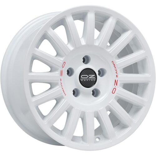 9255 OZ Racing Rally Raid Race White Red Lettering 8,5x18 5x130 ET48 CB71,6 R14 950 kg W01C0115733