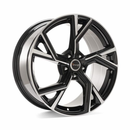 11305 Avus AF20 Black Polished 8x18 5x112 ET28 CB66,6 R13 750 kg
