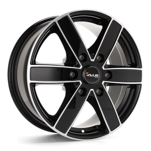 8442 Avus AC-V61 Black Polished 6,5x16 6x125 ET68 CB74,1 60° 1215 kg